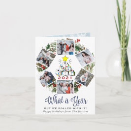 Cartão De Festividades Engraçado que árvore de Natal de 6 anos FOTO