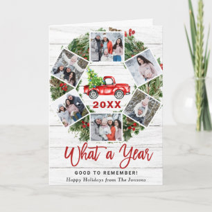 Cartão De Festividades Engraçado Que Caminhão Vermelho de Natal 6 FOTO