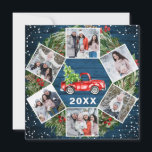 Cartão De Festividades Engraçado que o Ano 2021 do Caminhão Vermelho 6 do<br><div class="desc">Que Cartão de Feriado de Caminhão Vermelho de Fazenda Vermelha Natal 2021.</div>