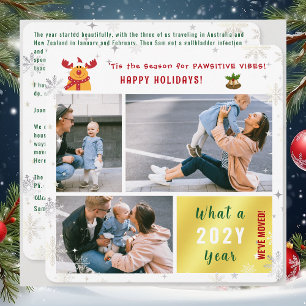 Cartão De Festividades Engraçado Rudolph Nós mudamos os feriados felizes 