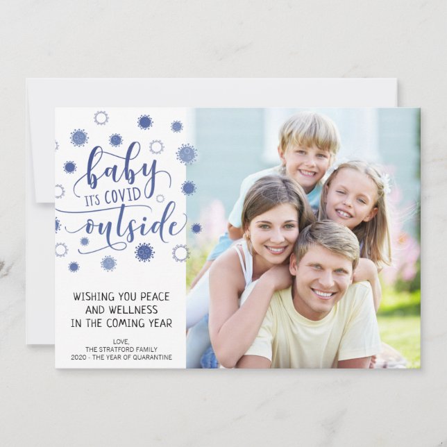 Cartão De Festividades Engraçado, seu capuz é azul (Frente)