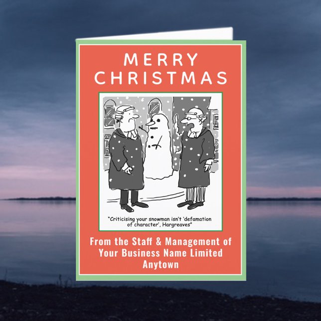 Cartão De Festividades Engraçado Tema Jurídico com Código QR Natal (Criador carregado)