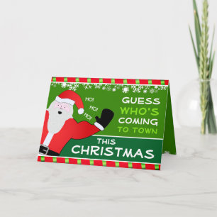 Cartão De Festividades Engraçado Voltando para Casa Cante Junto com o Pap