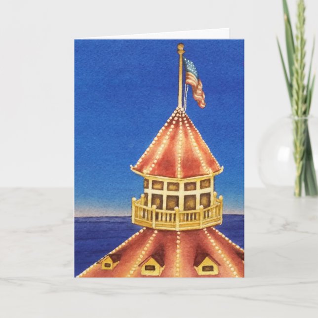 Cartão De Festividades "Entrega especial" Impressão de aquarela original (Frente)