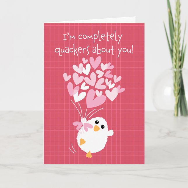 Cartão De Festividades Enviando Algum Estilo De Quakers De Amor (Frente)