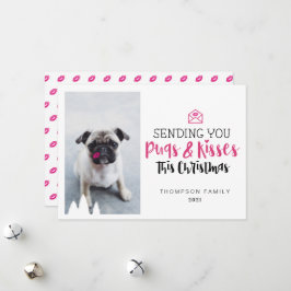 Cartão De Festividades Enviando-lhe Cachorros e Beijos Cachorros e Beijos