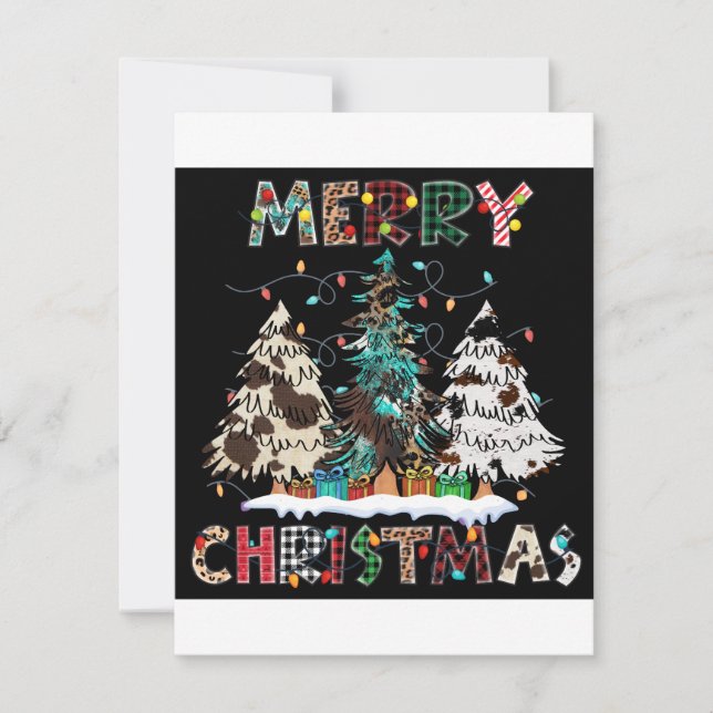 Cartão De Festividades Enviar desejos quentes e espalhar alegria de féria (Frente)