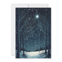 Enviar desejos quentes sob um céu de inverno mágic