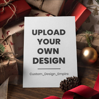 Cartão De Festividades Envie Seu Próprio Design Aqui | Personalizado 