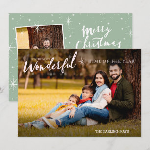 Cartão De Festividades Época Mais Maravilhosa do Ano Foto de Natal