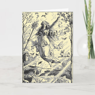 Cartão De Festividades Equinócio de primavera de Ostara