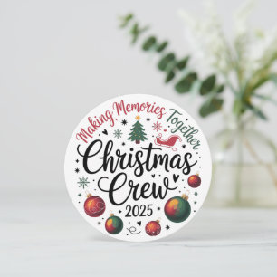 Cartão De Festividades Equipe de Natal 2025 Grupo Familiar Correspondente