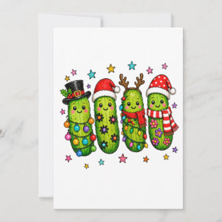 Cartão De Festividades Equipe do Pepino de Natal