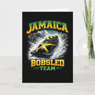 Cartão De Festividades Equipe Jamaicana de Bobslê