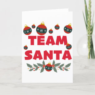 Cartão De Festividades Equipe Papai Noel