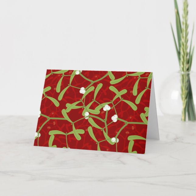 Cartão De Festividades erro de natal vermelho (Frente)