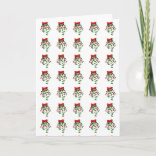 CARTÃO DE FESTIVIDADES ERVA-DE-PASSARINHO TILED CARD=DICA DICA ENCONTRE-M