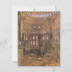 Cartão De Festividades Esboço de Santa Sofia por John Singer Sargent