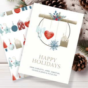 Cartão De Festividades Escandinavo Pensava Natal Personalizado