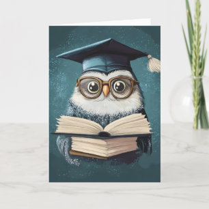 Cartão De Festividades Escola de Formatação Funny Owl