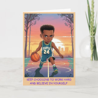 Cartão De Festividades Escolha a placa de confirmação de grandeza