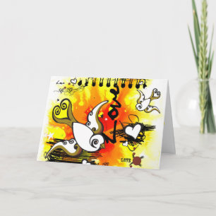 Cartão De Festividades Escreva-me um pouco de amor!