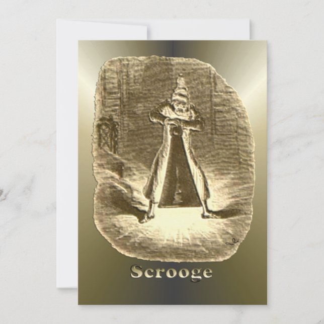 Cartão De Festividades Escroto do Natal - Uma Carol de Natal (Frente)