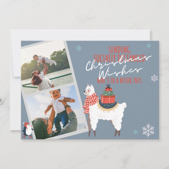 Cartão De Festividades Espalhe o Vírus Mais Alegre - FOTO Socialmente Dis (Frente)