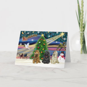 Cartão De Festividades Espanhóis de Cocas Magicas de Natal (três)