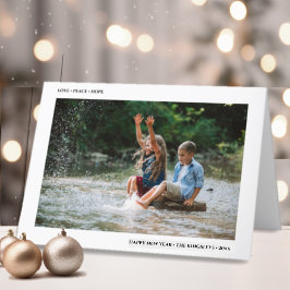 Cartão De Festividades Esperança de paz | Foto de Feliz ano novo minimali
