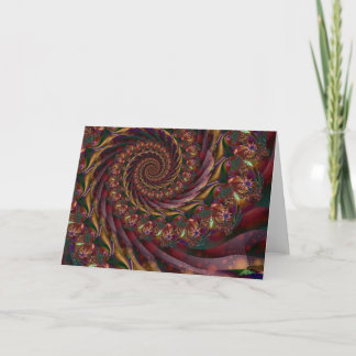 Cartão De Festividades Espiral do Natal