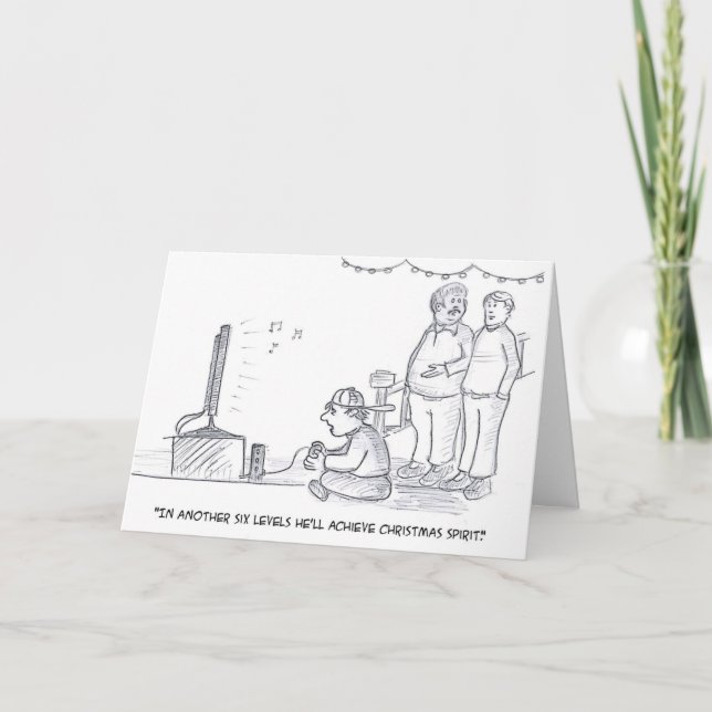 Cartão De Festividades Espírito video do Xmas (Frente)