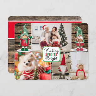 Cartão De Festividades Espíritos fazeres Brilhantes (adicione suas fotos)