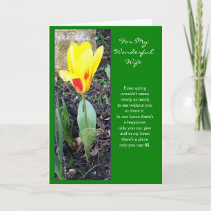Cartão De Festividades Esposa do Felz pascoa Tulip