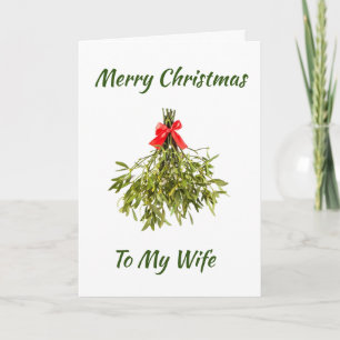 CARTÃO DE FESTIVIDADES **ESPOSA NAUGHTADA** AMOR EM NATAL