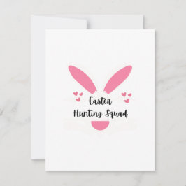 Cartão De Festividades Esquadrão de caça de páscoas em um