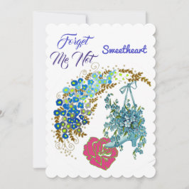 Cartão De Festividades Esqueça-me, querida, Rosa Rosa Rosa Rosa Rosa Rosa