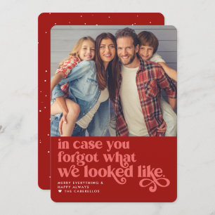 Cartão De Festividades Esquecemos Como Parecemos Foto de Natal