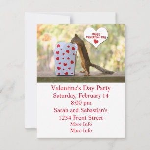 Cartão De Festividades Esquilo do dia de os namorados