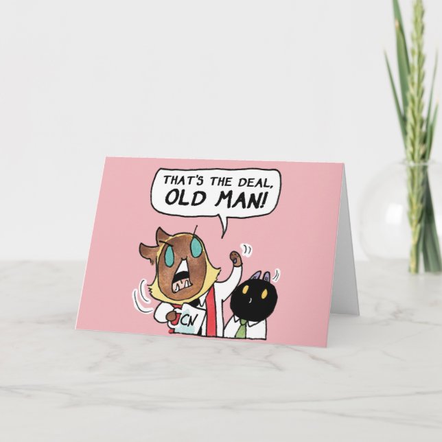 Cartão De Festividades Esse é o acordo, velho! (Frente)