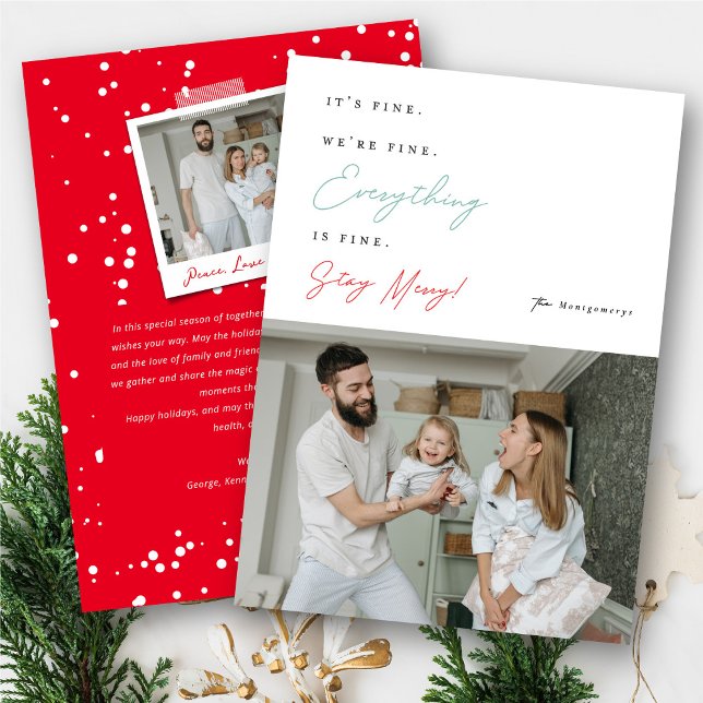 Cartão De Festividades Está bem, estamos bem, está tudo bem, está tudo be (Criador carregado)