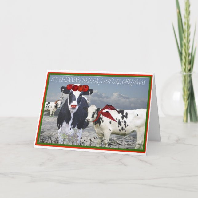 Cartão De Festividades Está começando a olhar muito como o Natal (Frente)