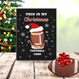Cartão De Festividades Esta é a minha caneca de Natal de futebol com lanc