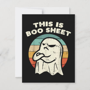 Cartão De Festividades Esta é uma folha fantasma Boo 