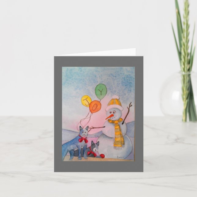 Cartão De Festividades Estação da alegria (Frente)