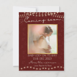 Cartão De Festividades Estamos esperando papais noeis anunciando gravidez