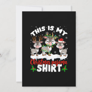 Cartão De Festividades Este É Meu Presente De Natal Para Amantes De Cabra