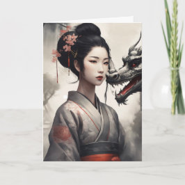 Cartão De Festividades Este É O Ano Do Dragão 2024