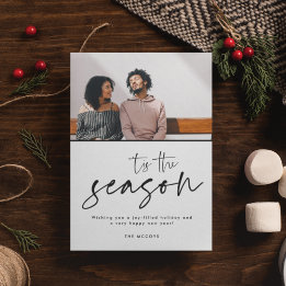 Cartão De Festividades Este é o Natal da Foto Moderna da Estação