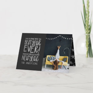 CARTÃO DE FESTIVIDADES ESTE SERÁ O MELHOR ANO DE TODOS! PRATEADO